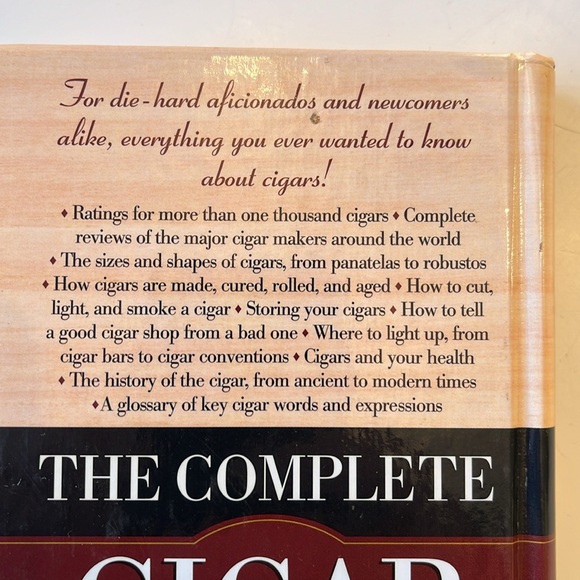 The Complete Cigar Book EUC Cigar History, More than 1,000 Cigar Ratings - Picture 3 of 7